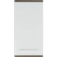 Oberschrank Weiß/Braun - Dunkelbraun/Alufarben, KONVENTIONELL, Holzwerkstoff/Metall (40/78/22cm) - Premium Living Oberschrank Weiß/Braun - Dunkelbraun/Alufarben, KONVENTIONELL, Holzwerkstoff/Metall (40/78/22cm) - Premium Living