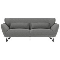 Dreisitzer-Sofa "Medina", grau - Anthrazit, MODERN, Textil/Metall (228/81/89cm) - MID.YOU
