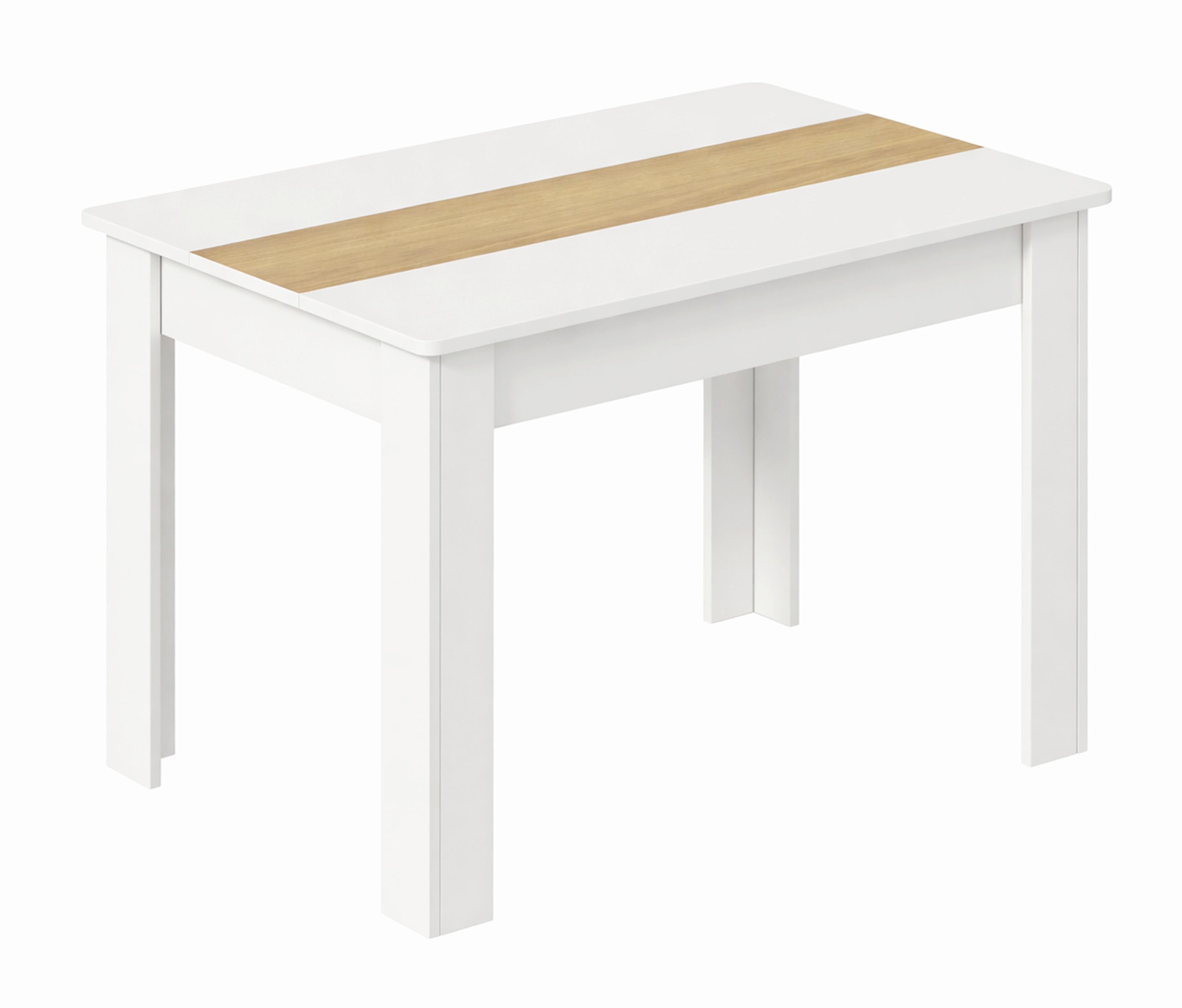 Esstisch Vcm Esstisch "disalo" 115x80 - Honigeiche/Weiss, Modern, Holzwerkstoff (115/80/75cm) - MID.YOU