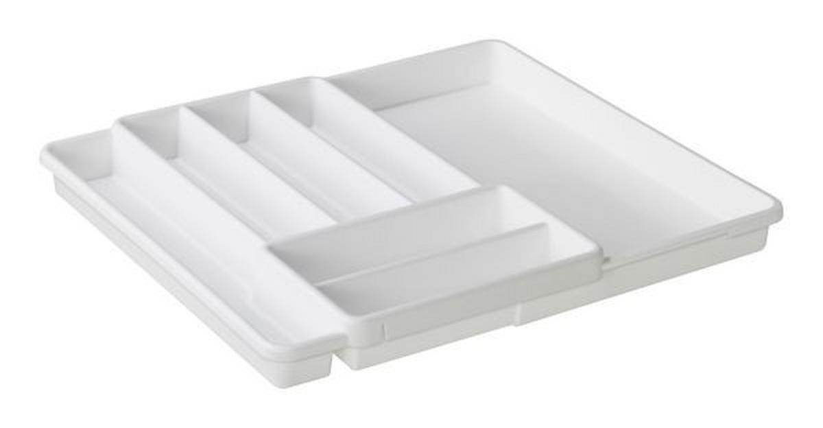 WKŁAD NA SZTUĆCE 1752501100 - biały, Basics, tworzywo sztuczne (39,7/5,1/34,1cm) - Rotho