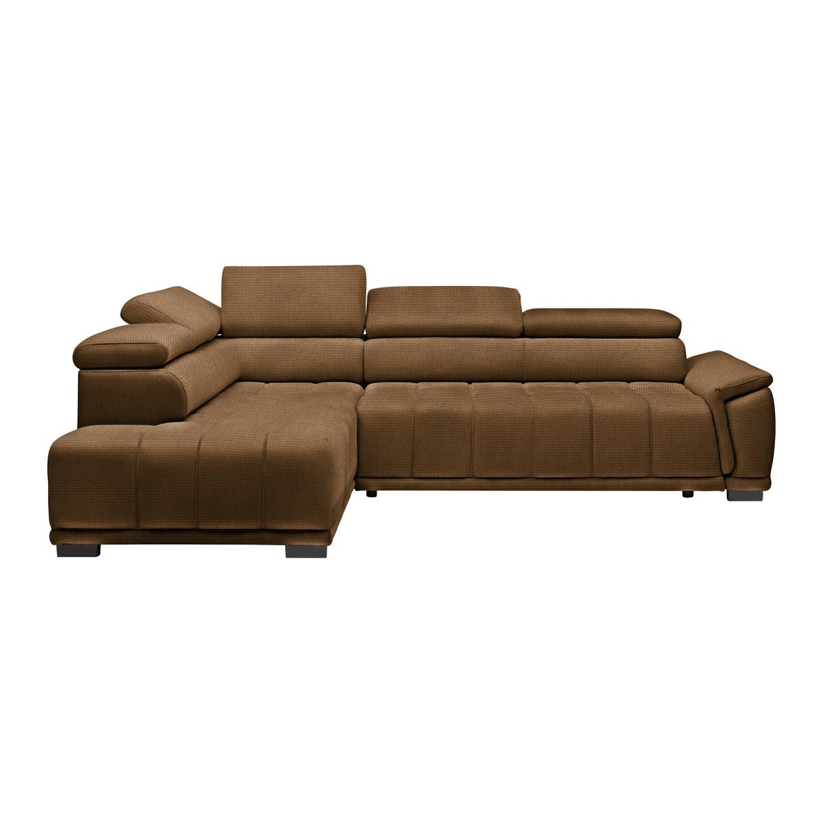 Kutna Garnitura Gremio - boje hrđe/crna, Moderno, tekstil/plastika (206/283cm) - Modern Living