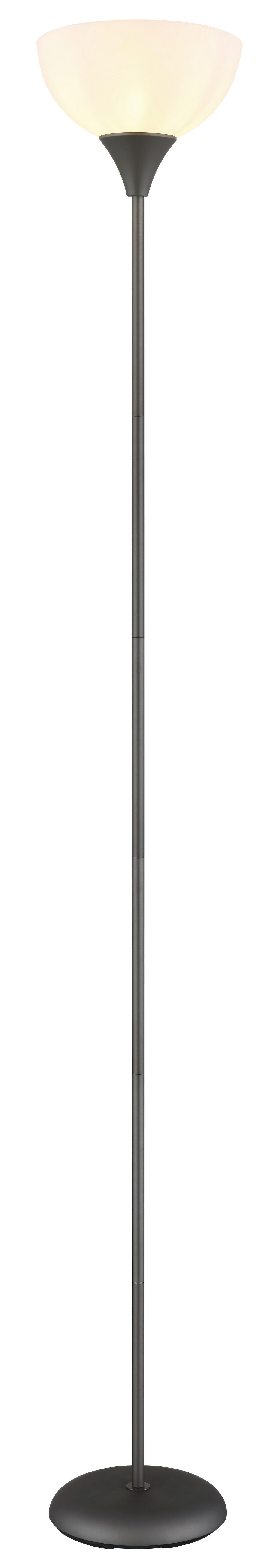 Podna Svjetiljka Wilbur - bijela/boje titana, Basics, metal/plastika (25/178,5cm) - Globo