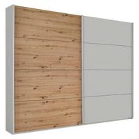DULAP FELDKIRCH - culoare lemn stejar/gri, Modern, material pe bază de lemn (271/229/62cm)