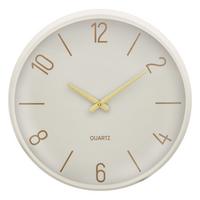 Zidni Sat 38cm Yann - bela, Osnovno, metal (38cm)