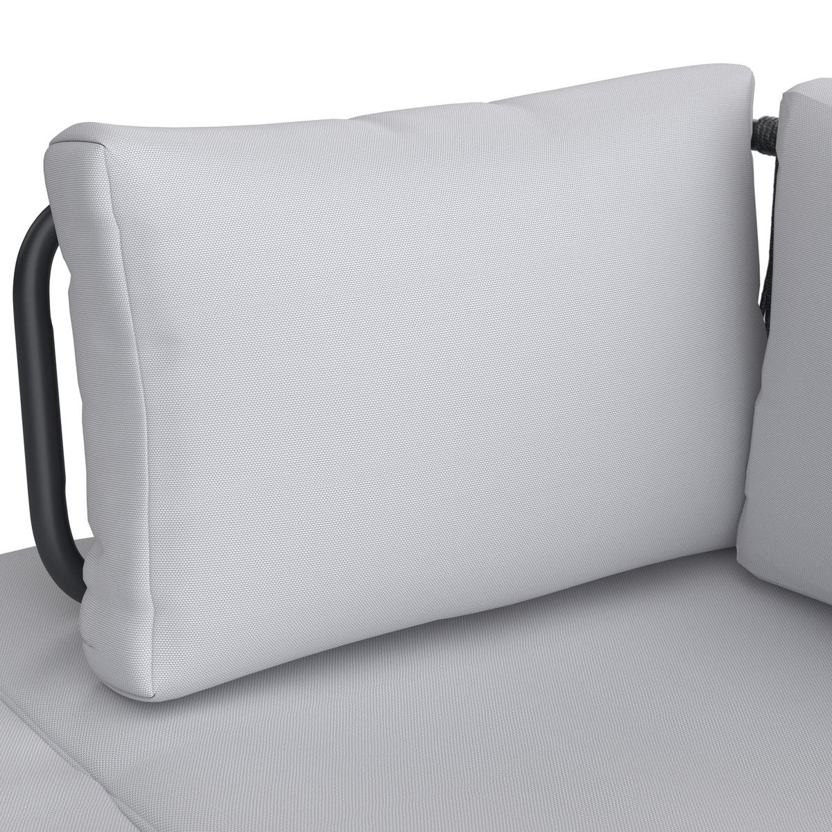 Kerti Garnitúra Emma - sötétszürke, Modern, fa/fém (220/79/87cm) - Bessagi Garden