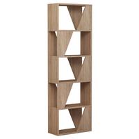 REGAL FRAME BÜCHERREGAL - Eichefarben, Design, Holzwerkstoff (54/168/24cm) - Livetastic