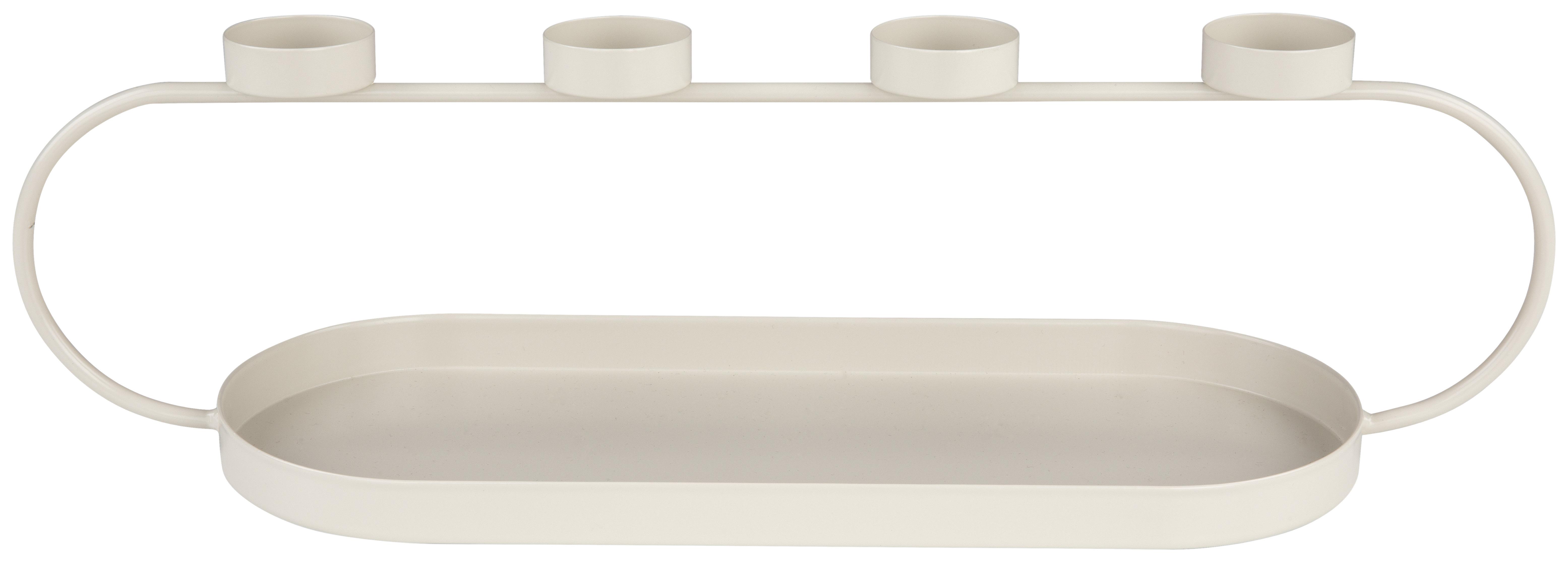 Kerzenhalter Romy in Hellbraun - Hellbraun, Metall (45,5/13,3/13cm) - Visiona