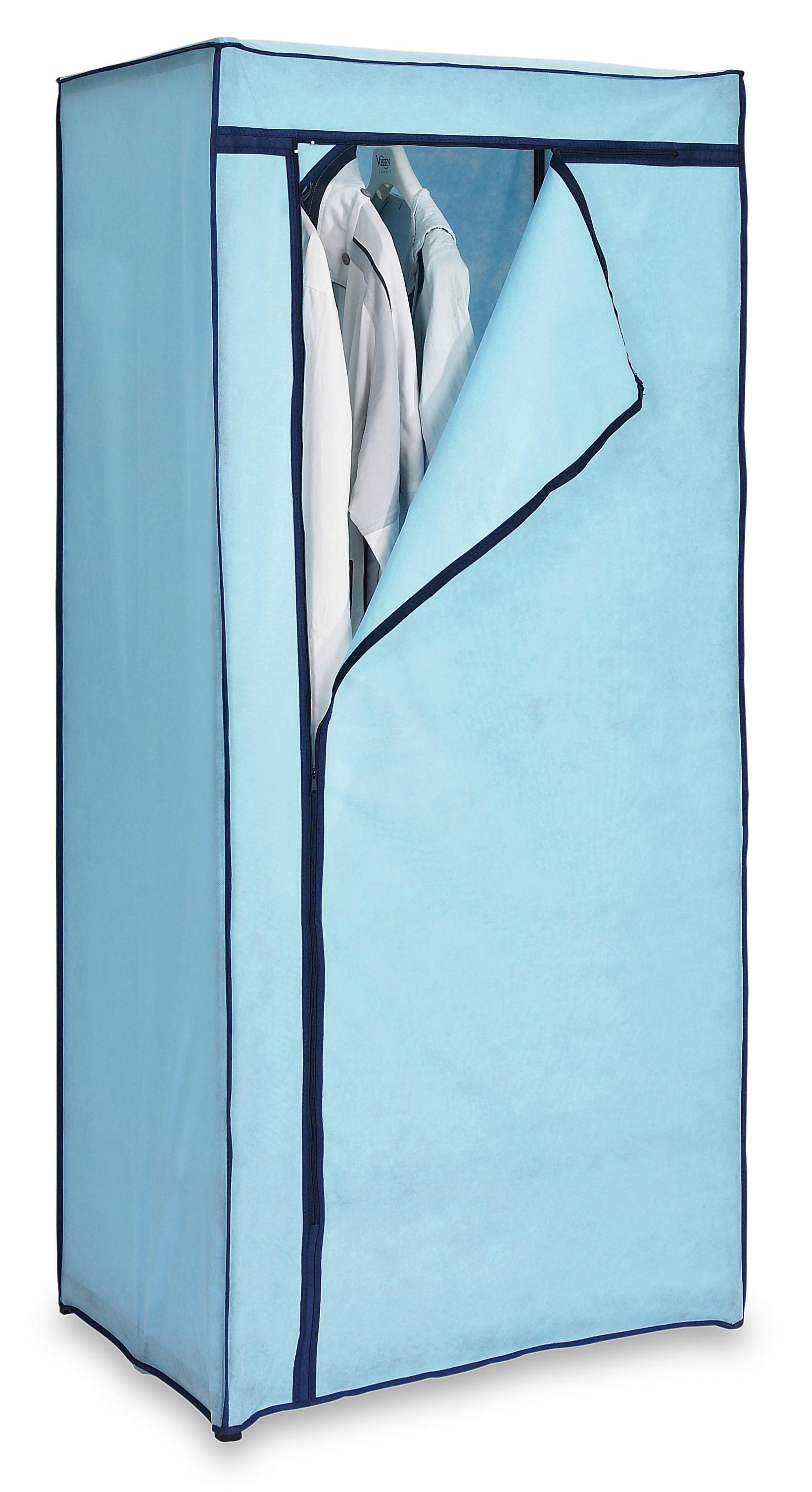 Omara Iz Blaga Fancy, Modra - modra/črna, Moderno, kovina/tekstil (75/160/50cm)