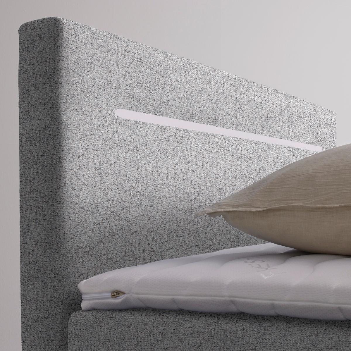 Box Krevet Jerry - svijetlo siva/crna, Konvencionalno, tekstil (120/200cm) - Modern Living