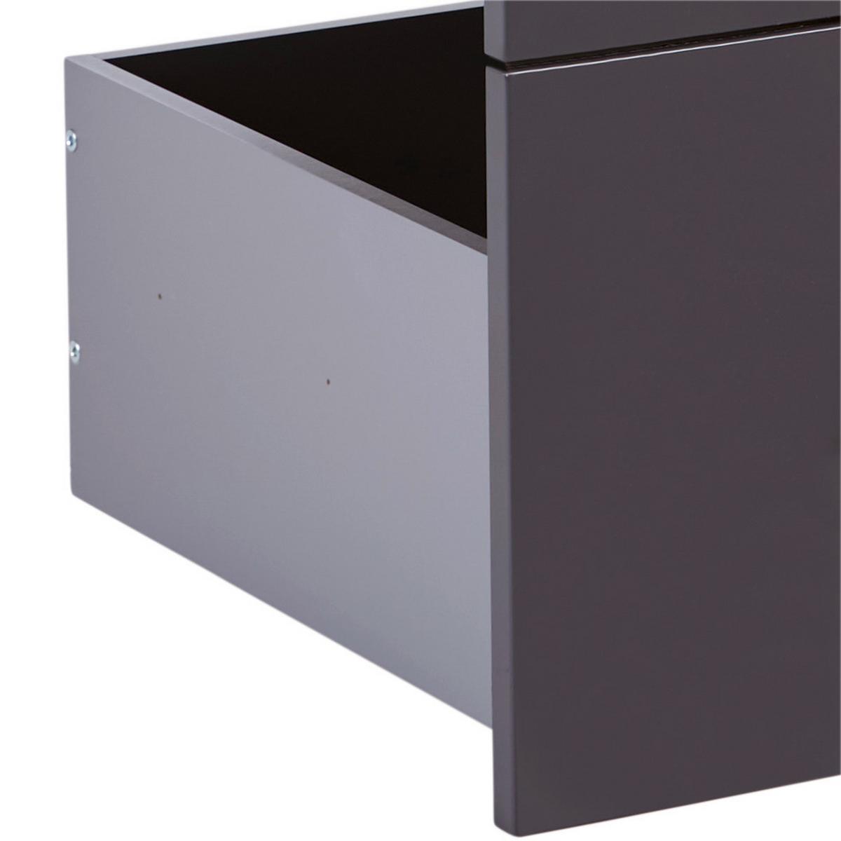 Schubladenset Unit in Anthrazit - MODERN, Holzwerkstoff (91/83/47cm) - Based