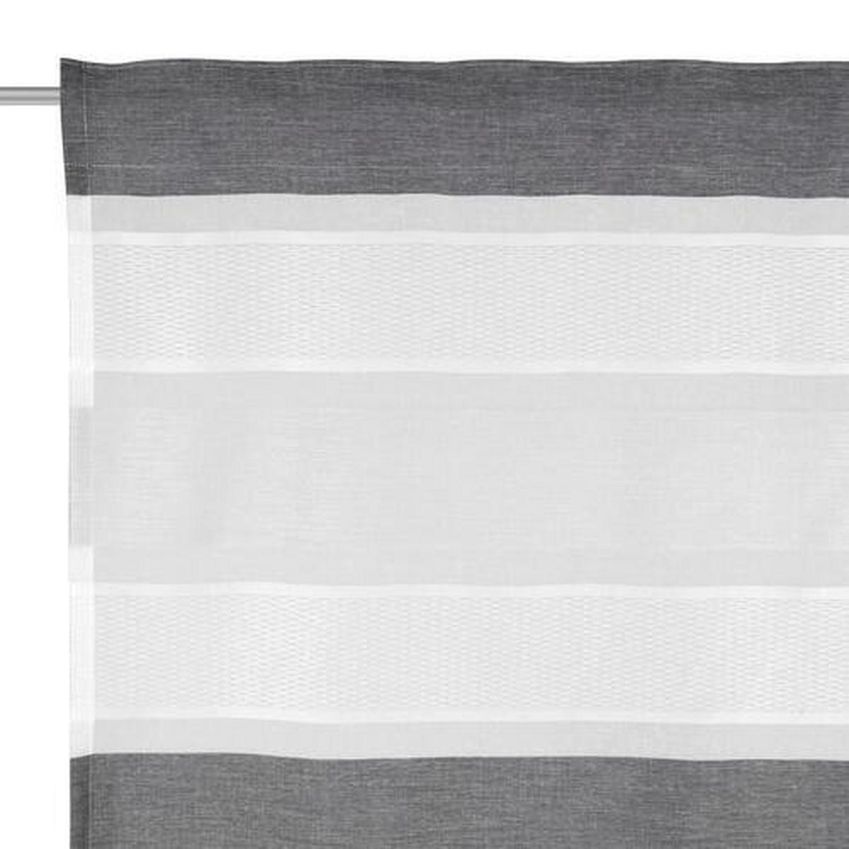 ZASŁONA GOTOWA DUNORO - czarny, Design, tkanina (140/245cm) - Esposa