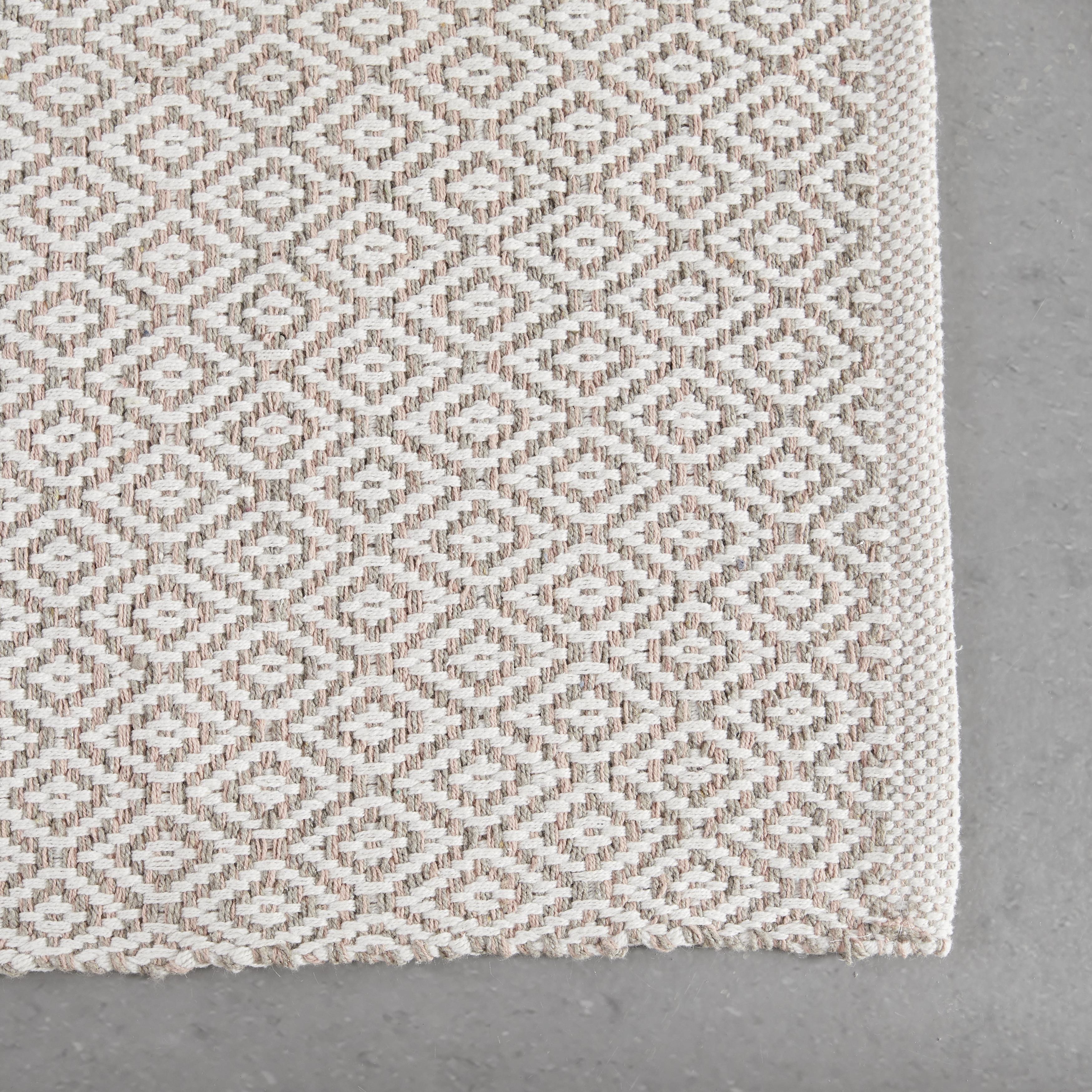 HANDVÄVD MATTA CAROLA 1 - rosa, Basics, textil (60/120cm) - Mömax