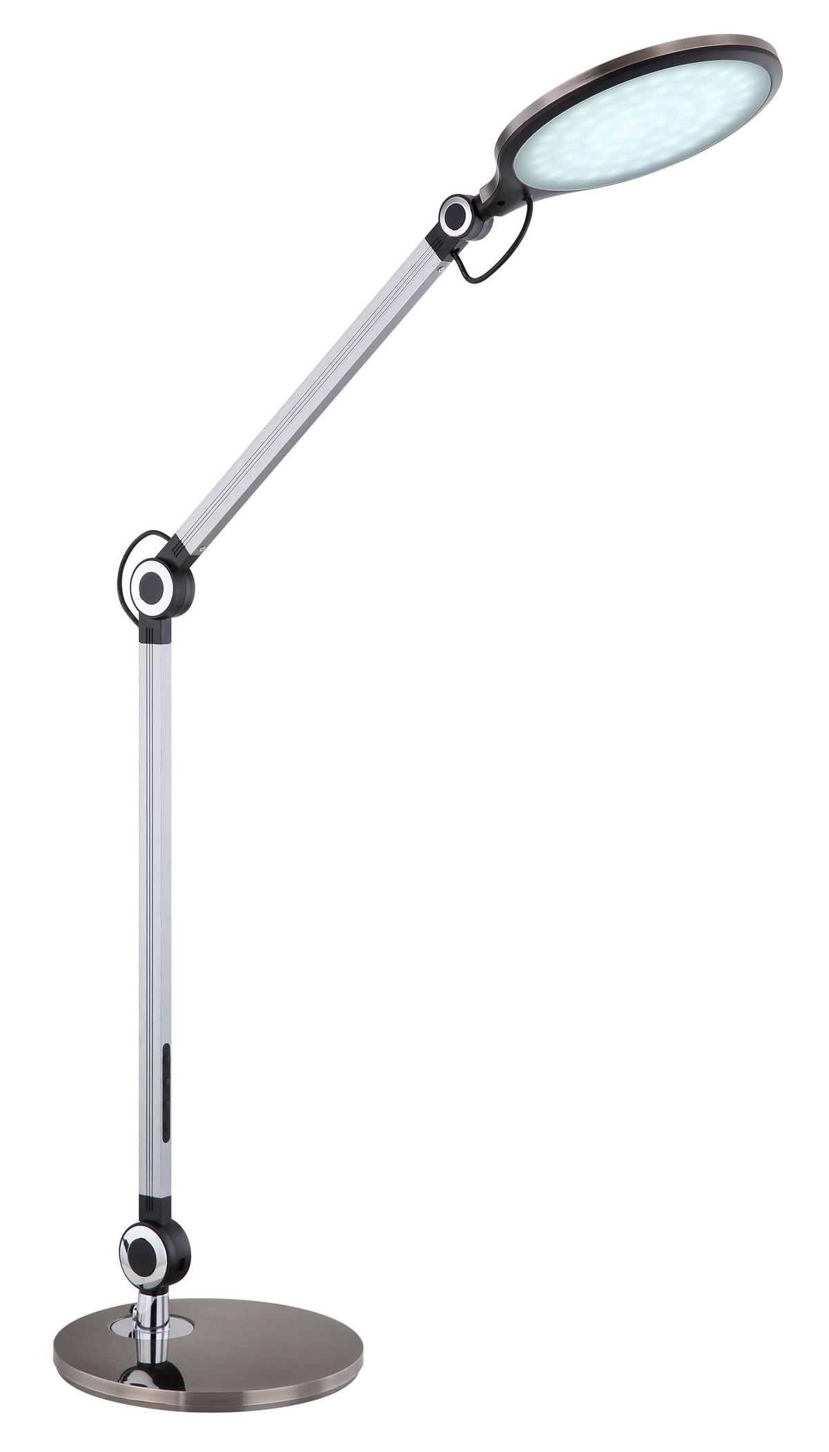 Namizna Led-svetilka Urias, S Sijalko - črna, Design, kovina/umetna masa (55,7/20/103,5cm) - Globo