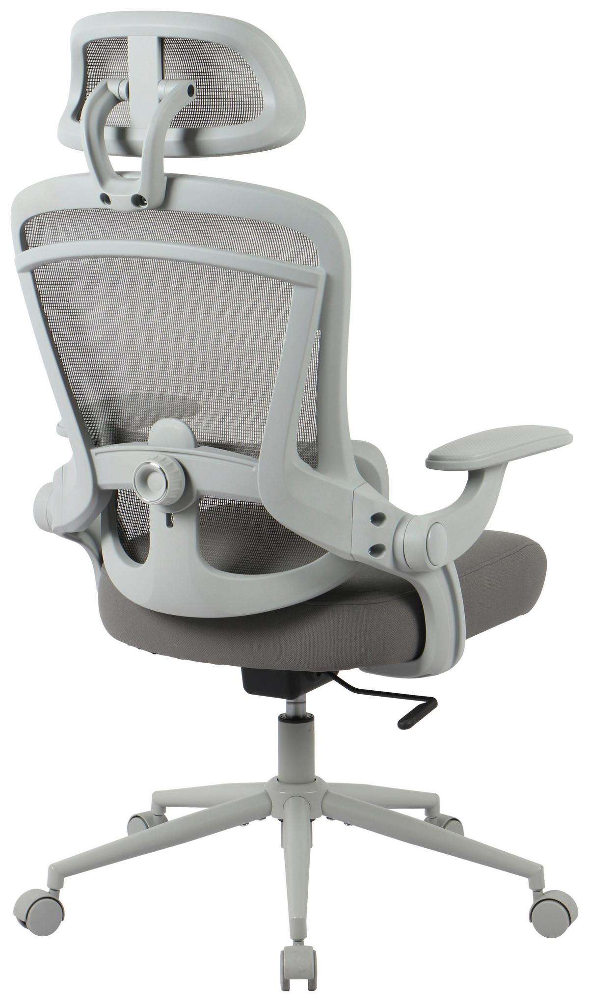 Stroll Uredska Stolica - siva/svijetlo siva, Moderno, metal/tekstil (73/115-123/71cm) - Premium Living