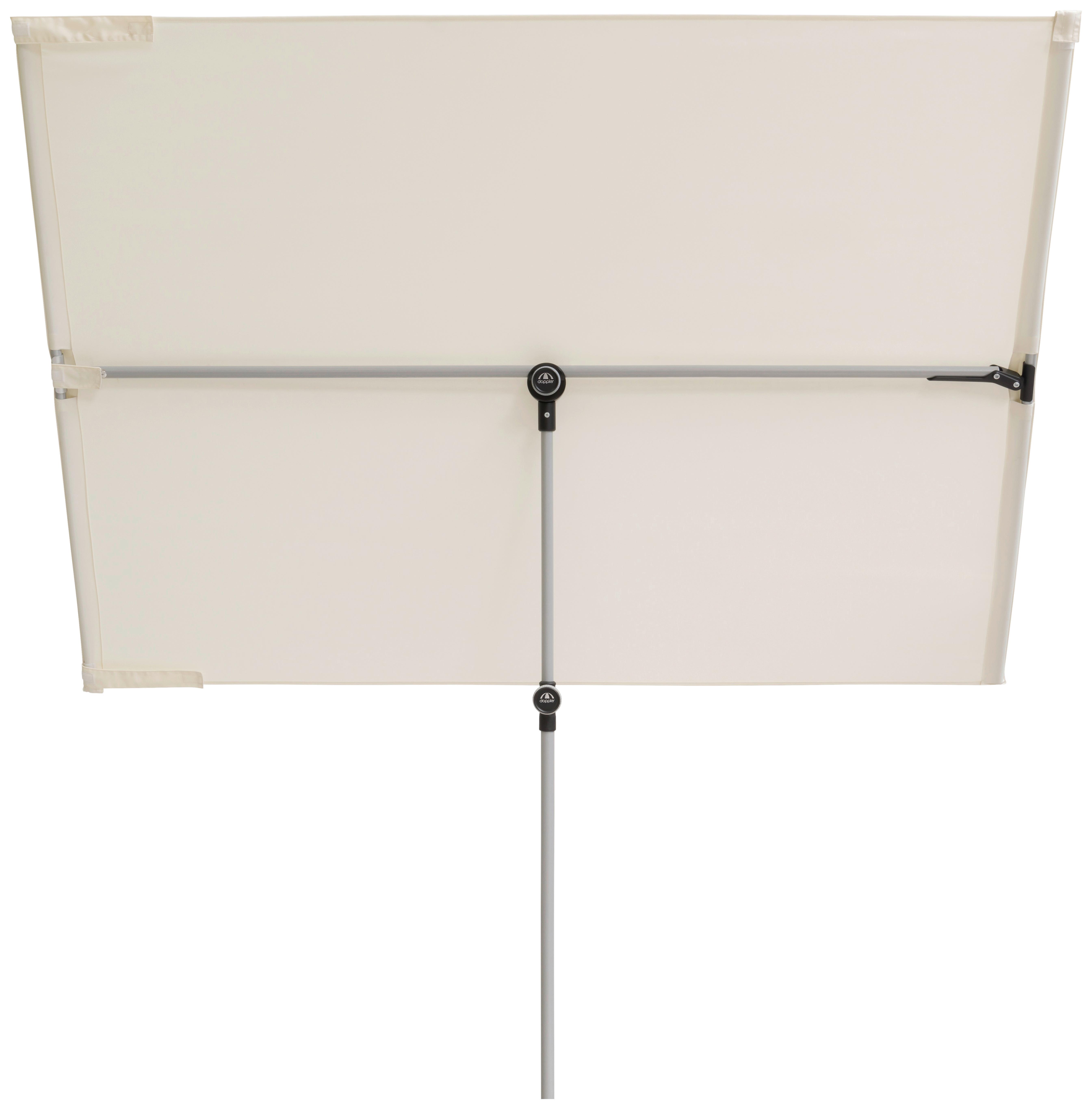 Sonnenschirm Active Balkonblende Naturfarben - Alufarben/Naturfarben, Design, Textil/Metall (180/130cm) - Doppler