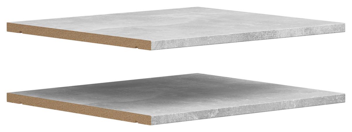 Einlegeboden Multistauraum Betonoptik - Grau, MODERN, Holzwerkstoff (42/3/36cm) - Mömax