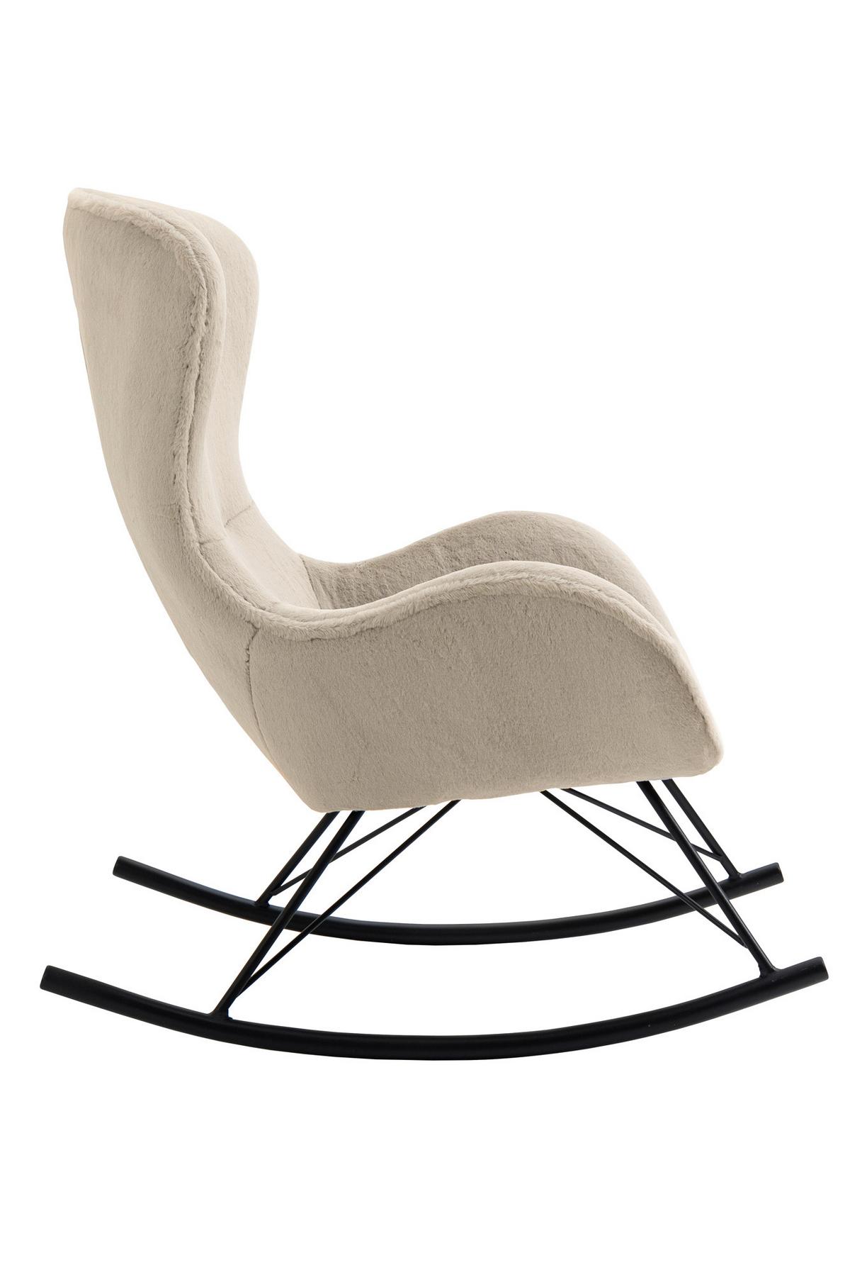 Gugalnik Lamb, Bež - črna/bež, Moderno, kovina/tekstil (70/102/94cm) - Livetastic