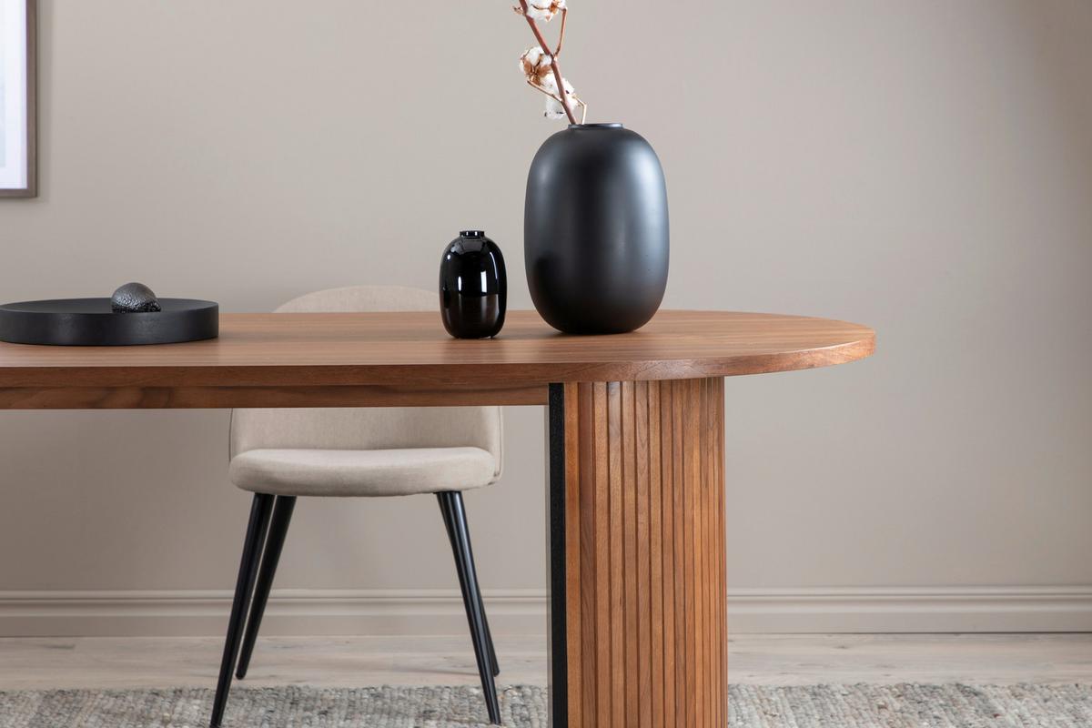 ESSTISCH BIANCA - Schwarz/Naturfarben, Design, Holz/Holzwerkstoff (200/90/75cm) - Livetastic