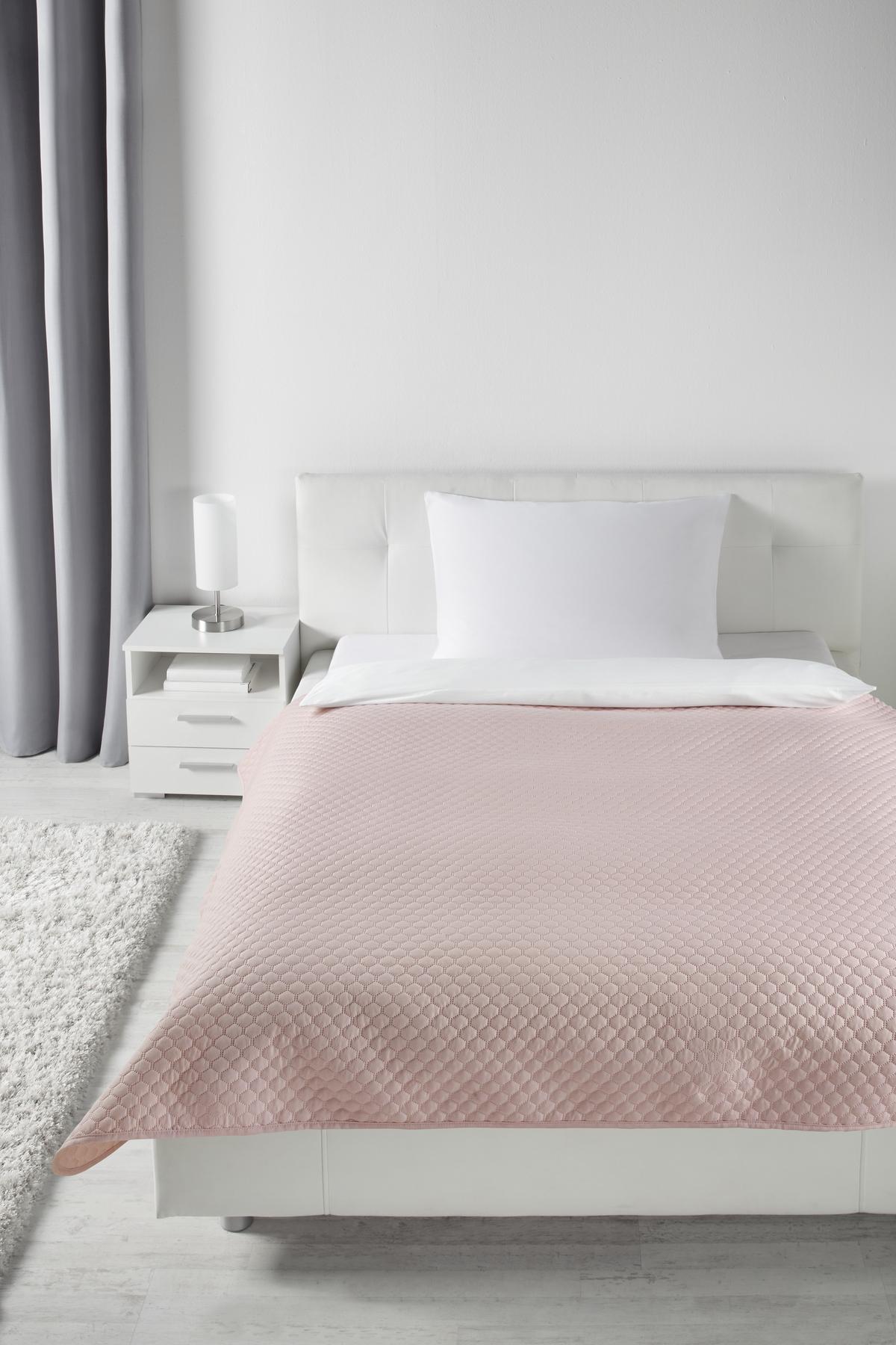Pregrinjalo Grazyna-Ext- - roza, tekstil (230/230cm) - Modern Living
