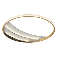 Led Stropna Svjetiljka Constance - prozirno/boje kroma, Design, metal/plastika (52/6cm) - Globo