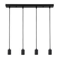 suspension Bernado max. 40 Watt - noir, Modern, métal/matière synthétique (65/6/110cm) - Modern Living