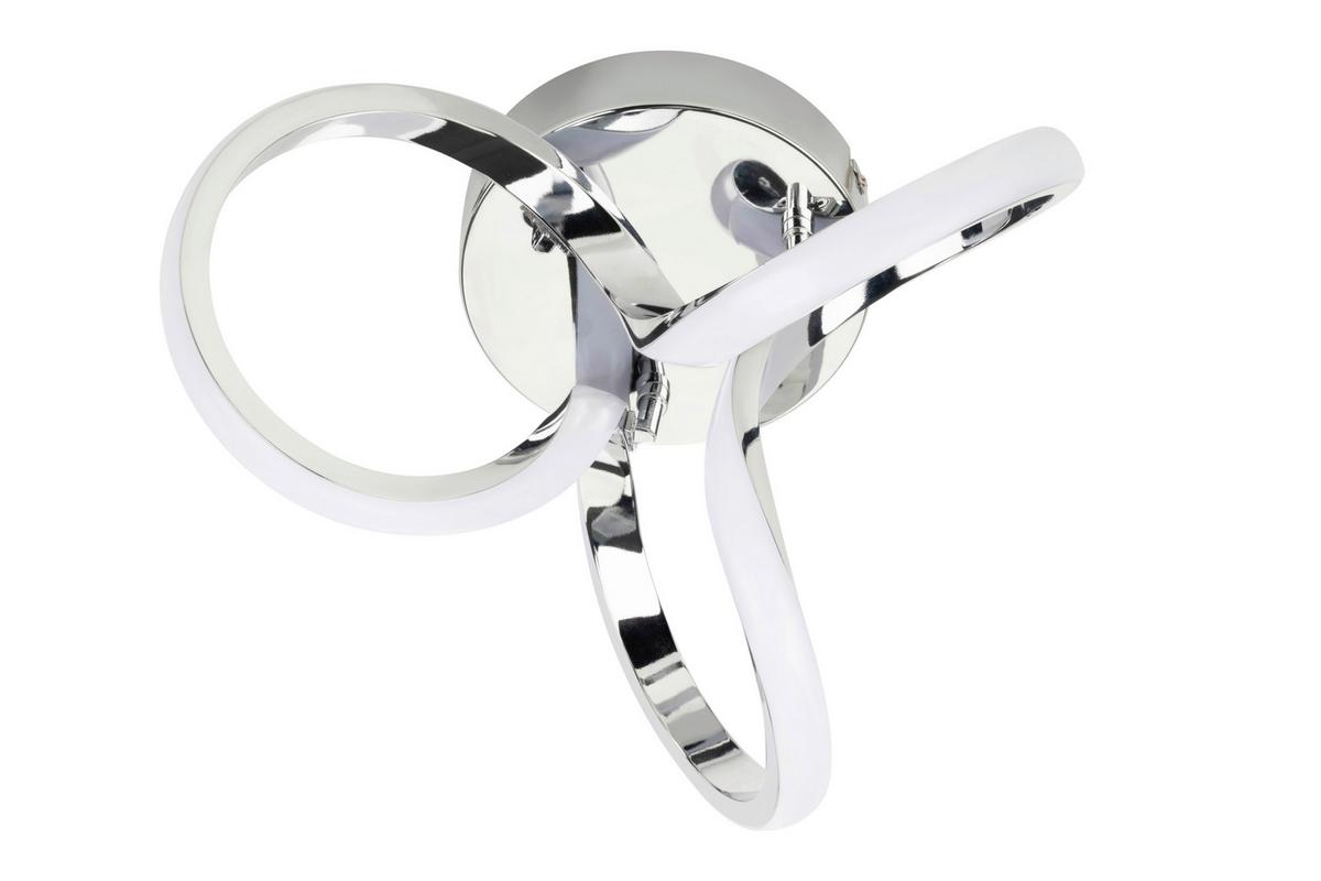 LAMPA SUFITOWA LED ANAHEIM *SBN* - kolor chromowy, Design, tworzywo sztuczne/metal (34,5/19cm) - Novel