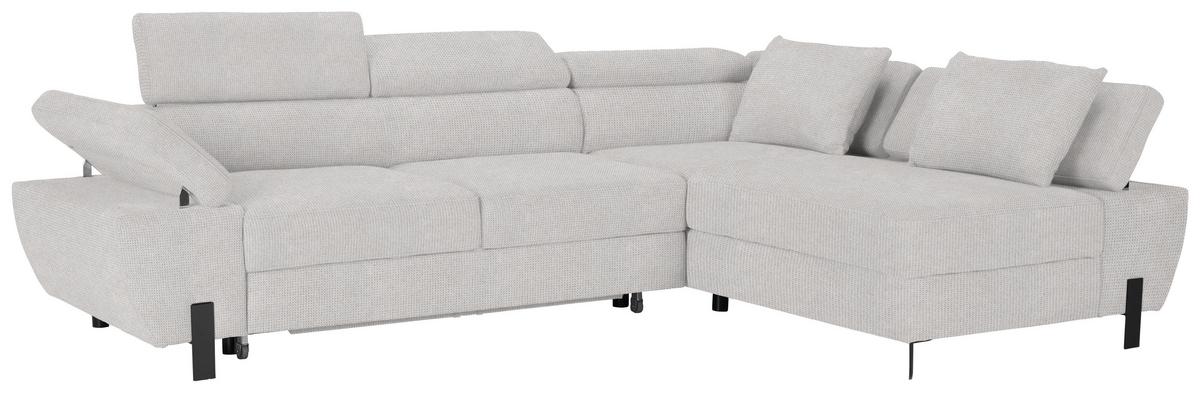 Kutna Garnitura Molina Mini - srebrne boje/crna, Moderno, drvni materijal/drvo (277/189cm) - Mömax