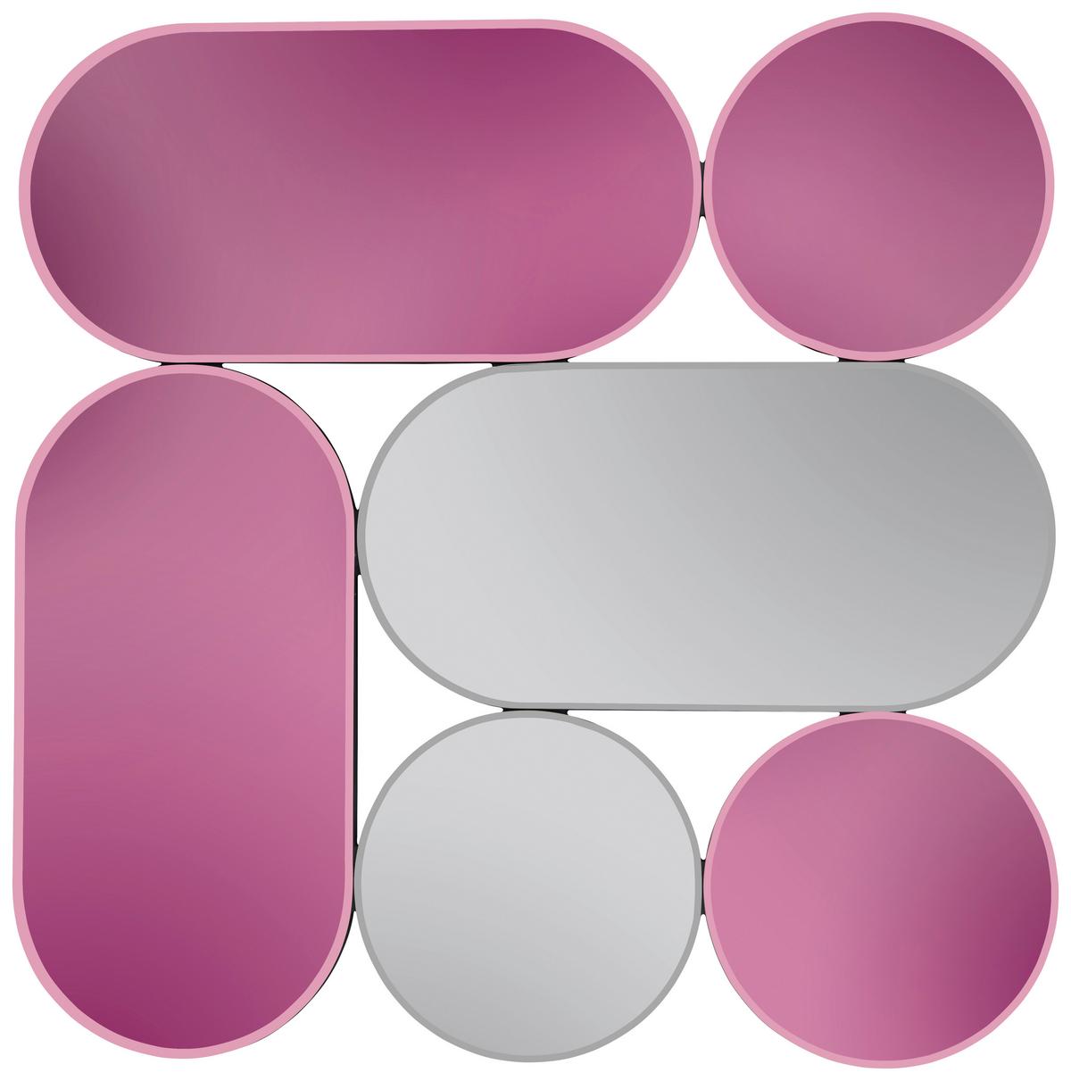 Dekor Tükör Flip-flop Shiny - színes, Modern, faalapú anyag/Üveg (90/90/2cm)