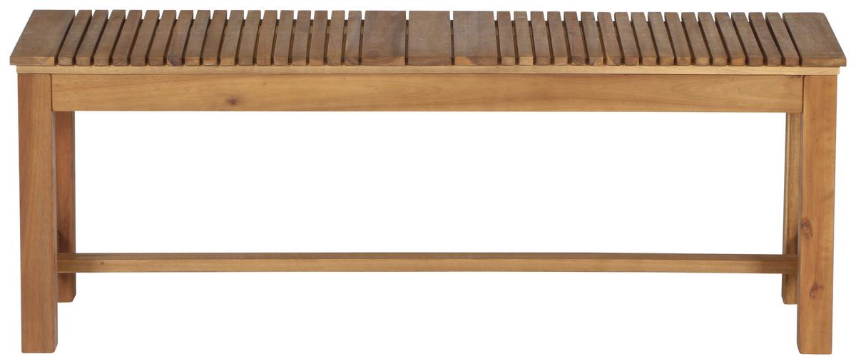 Gartenbank Echtholz 2-Sitzer Falun aus Akazienholz - Akaziefarben, KONVENTIONELL, Holz (120/45/33cm) - Siena Garden
