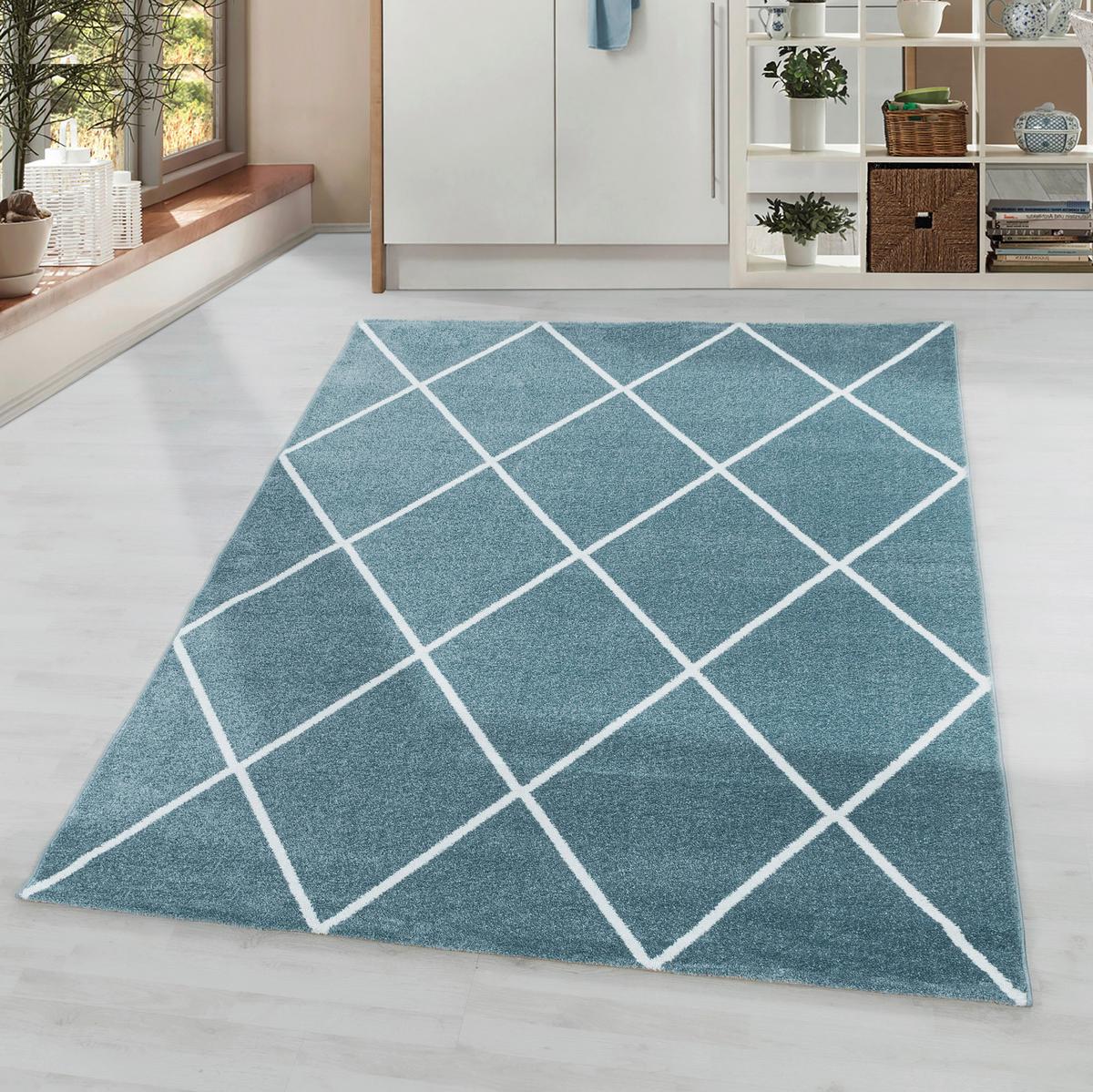 Hochflorteppich Rio Blau ca. 80x150cm - Blau, Basics, Textil (80/150cm)