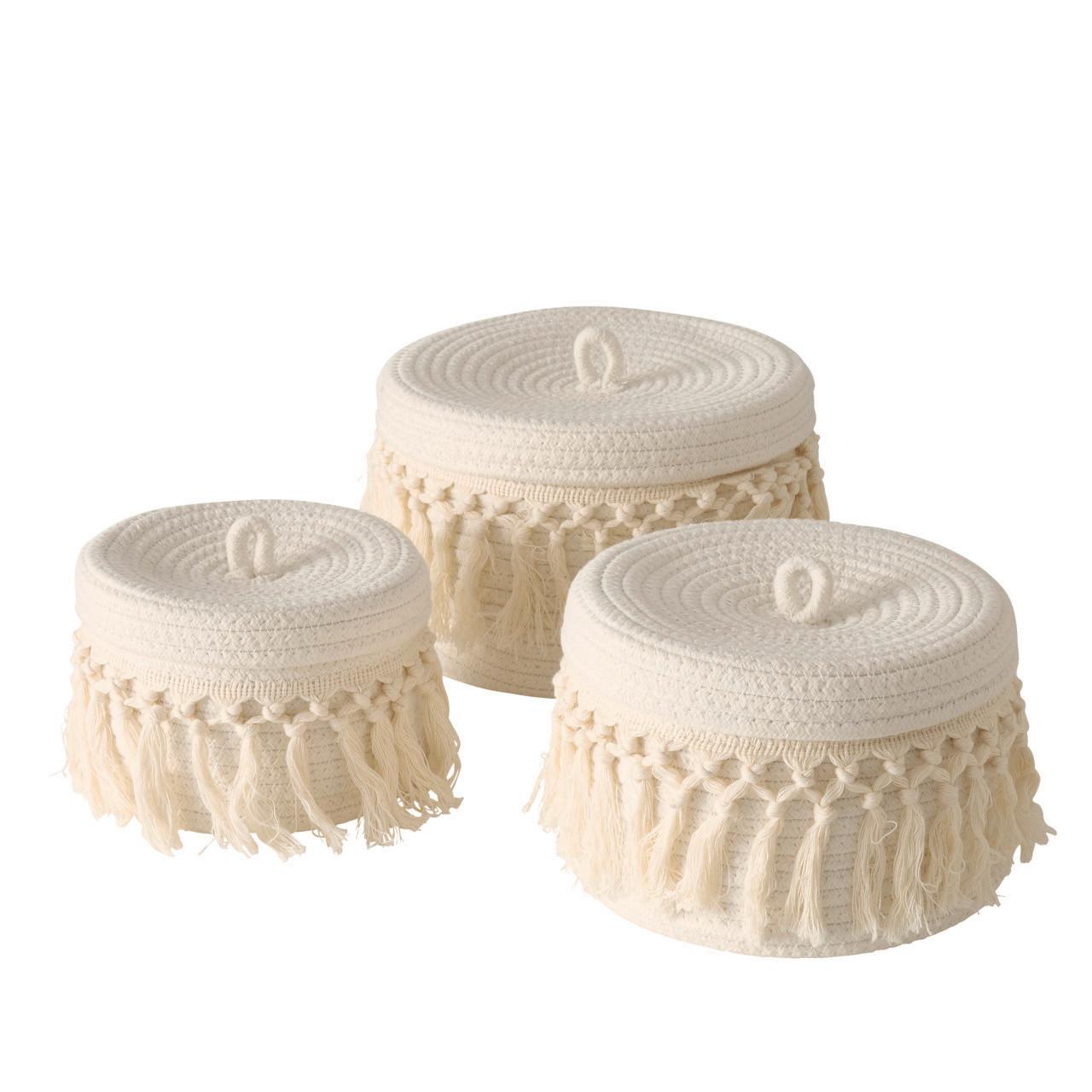 Košara Alvino I -Paz- - krem barve, Basics, naravni materiali (21/15cm) - Modern Living