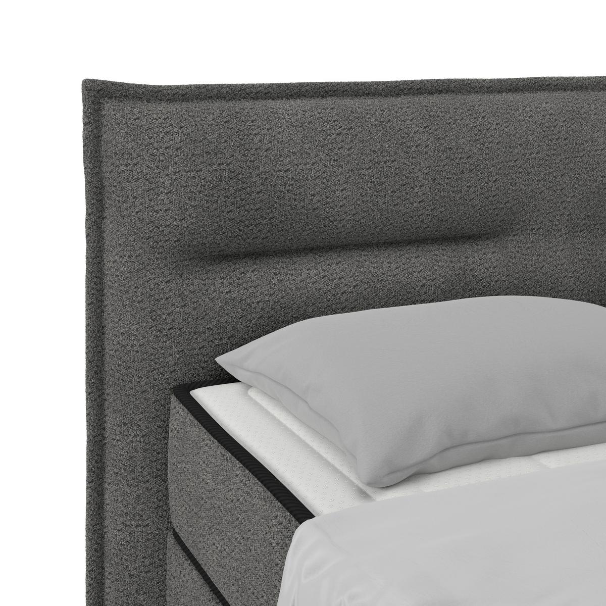 Pat box SMILE - antracit, Konventionell, lemn/metal (180/200cm) - Premium Living