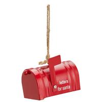 Decorațiune de agățat Mailbox - roșu, Basics, metal (10/6/5,5cm) - Modern Living