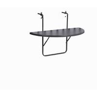 Balkonhängetisch BUTLER in Anthrazit, rund - Anthrazit, Basics, Metall (100/50/8cm) - Gardenson