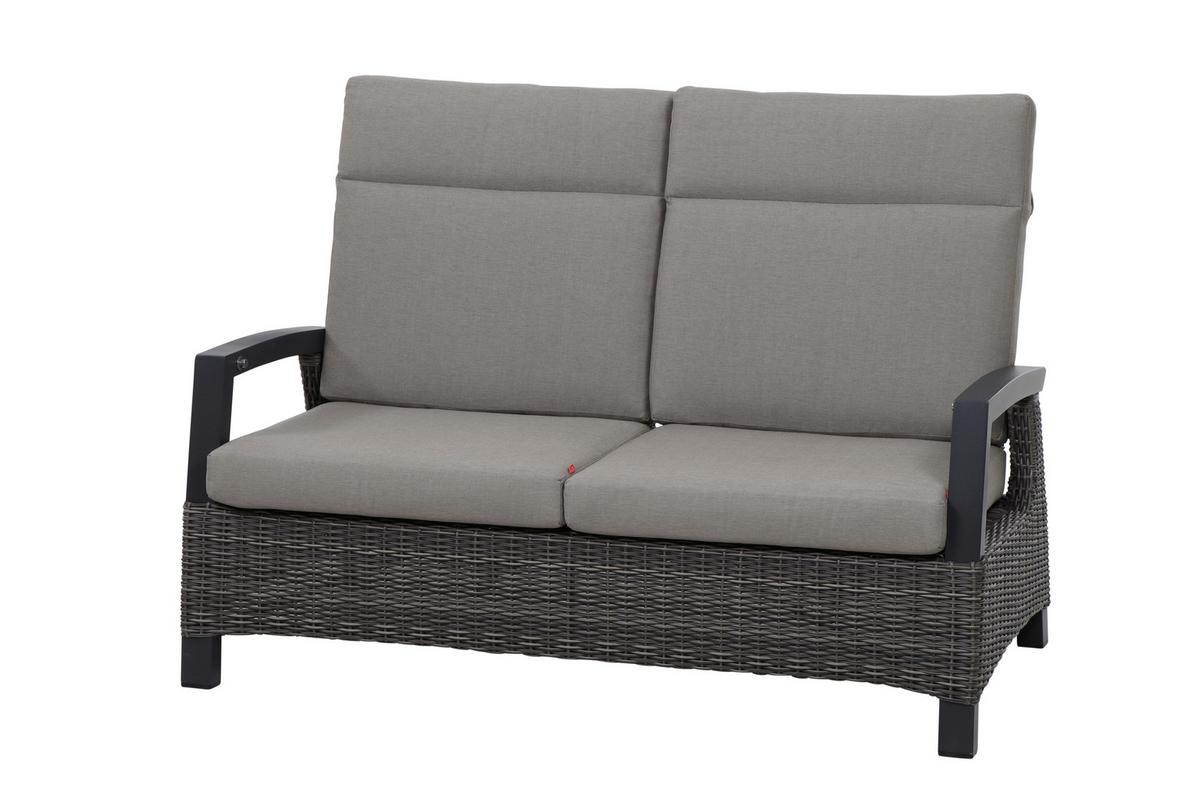 Loungegarnitur Corido 4-tlg. Grau - Grau, Basics, Keramik/Kunststoff (72/103/83cm) - Siena Garden