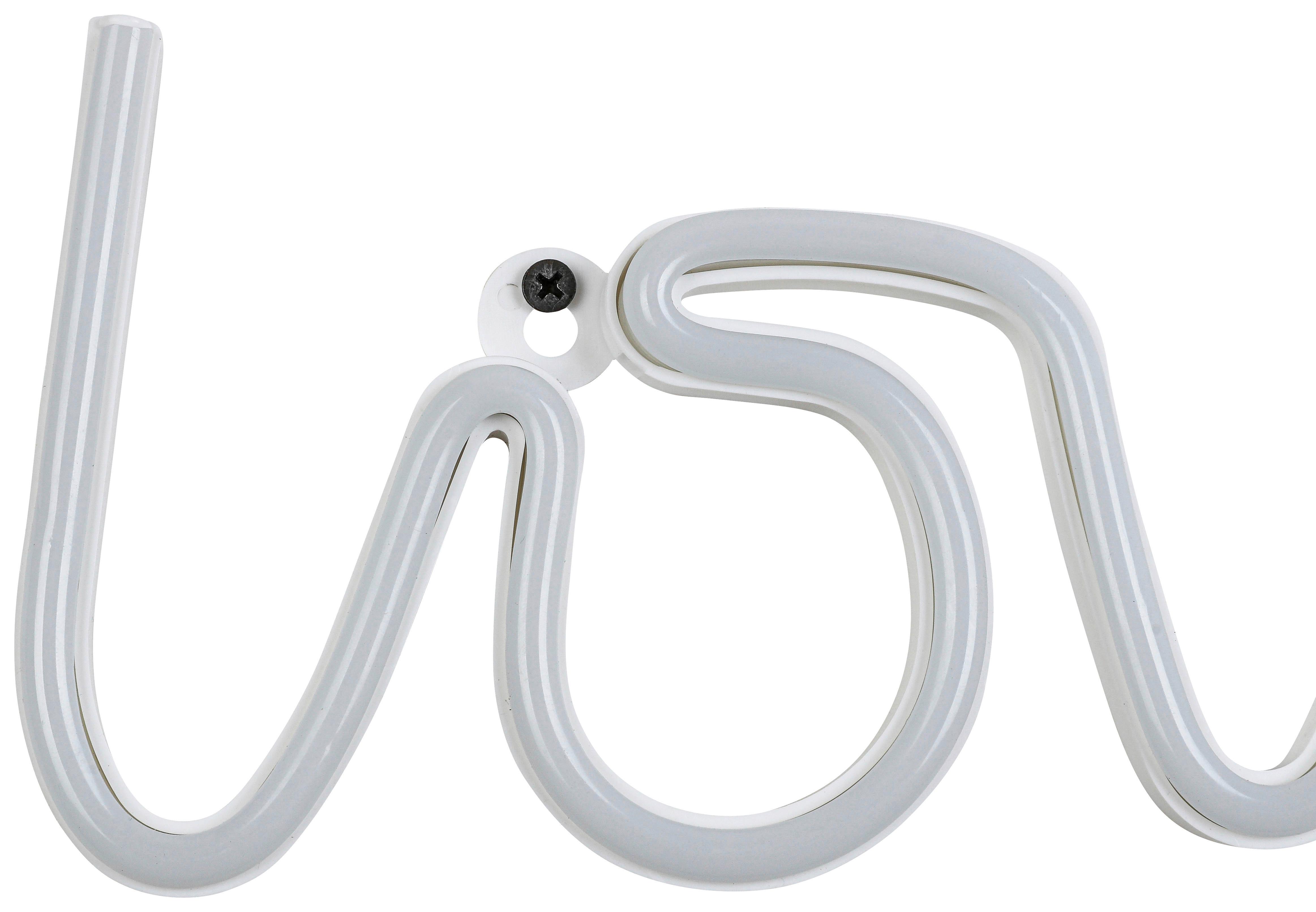 LED-Dekoleuchte Liebes Weiß max. 1,2 Watt - Weiß, KONVENTIONELL, Kunststoff (35/12,7/1,7cm) - Mömax