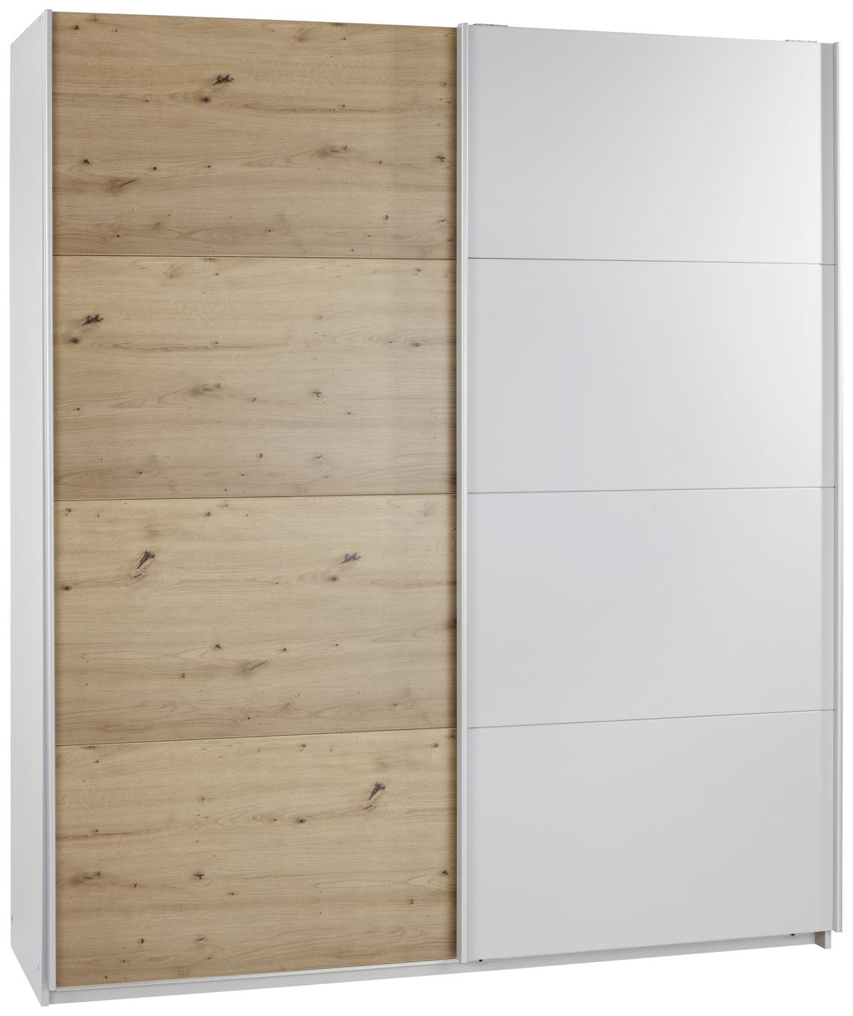 DULAP FELDKIRCH - culoare lemn stejar/gri, Modern, material pe bază de lemn (271/229/62cm)