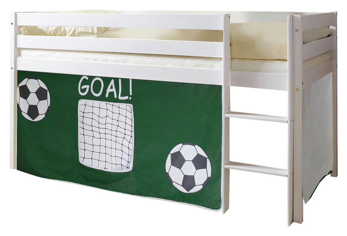 Spielbett Holz Malte ca. 90x200 cm Grün/Weiß - Weiß/Grün, Natur, Holz (90/200cm) - MID.YOU