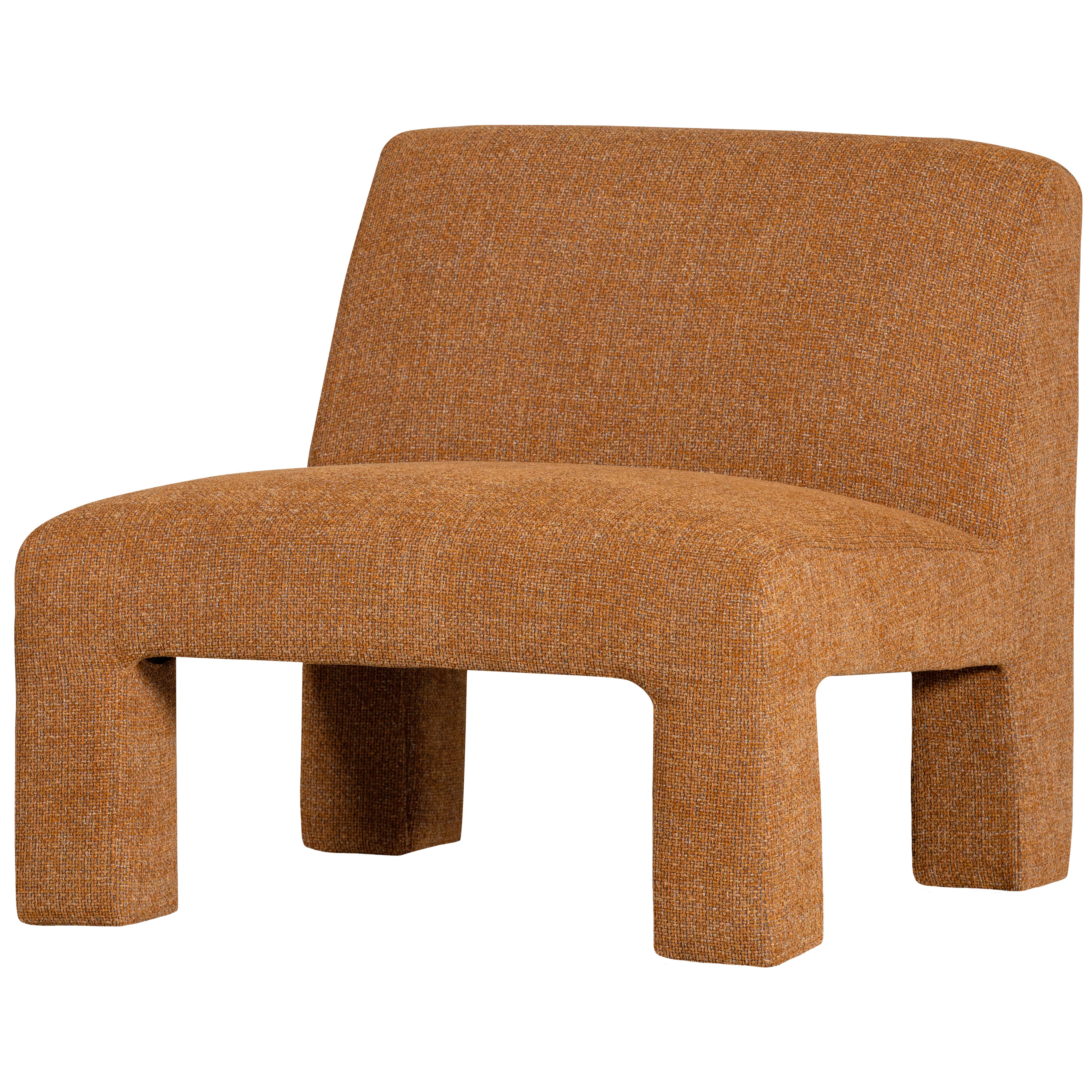 Sessel Lavid Orange B: 74 cm - Orange, Design, Textil (74/73/84cm) - Livetastic