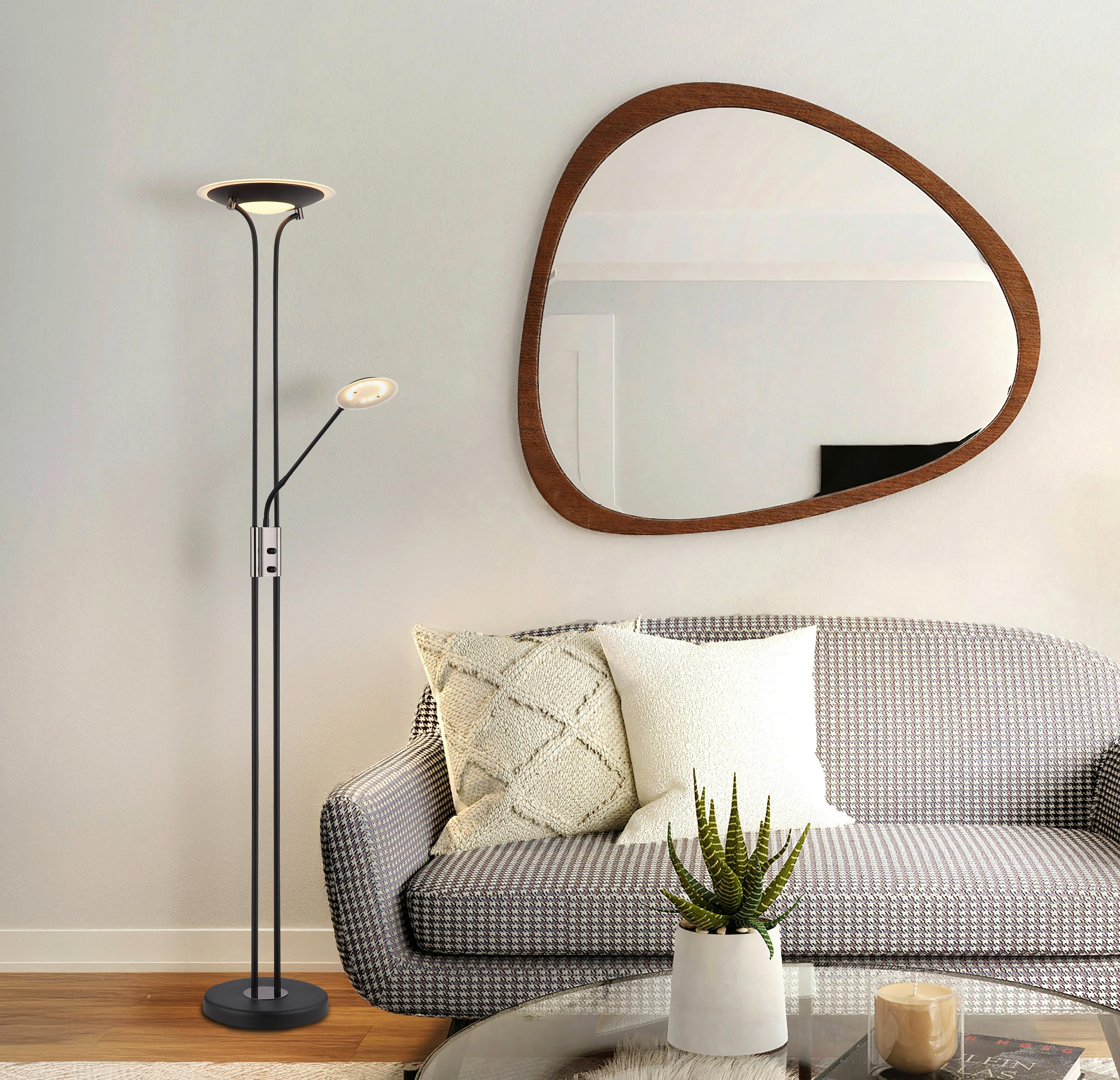 LED-DECKENFLUTER 59094 TAMIKA - Klar/Chromfarben, Konventionell, Glas/Kunststoff (30/180cm) - Globo