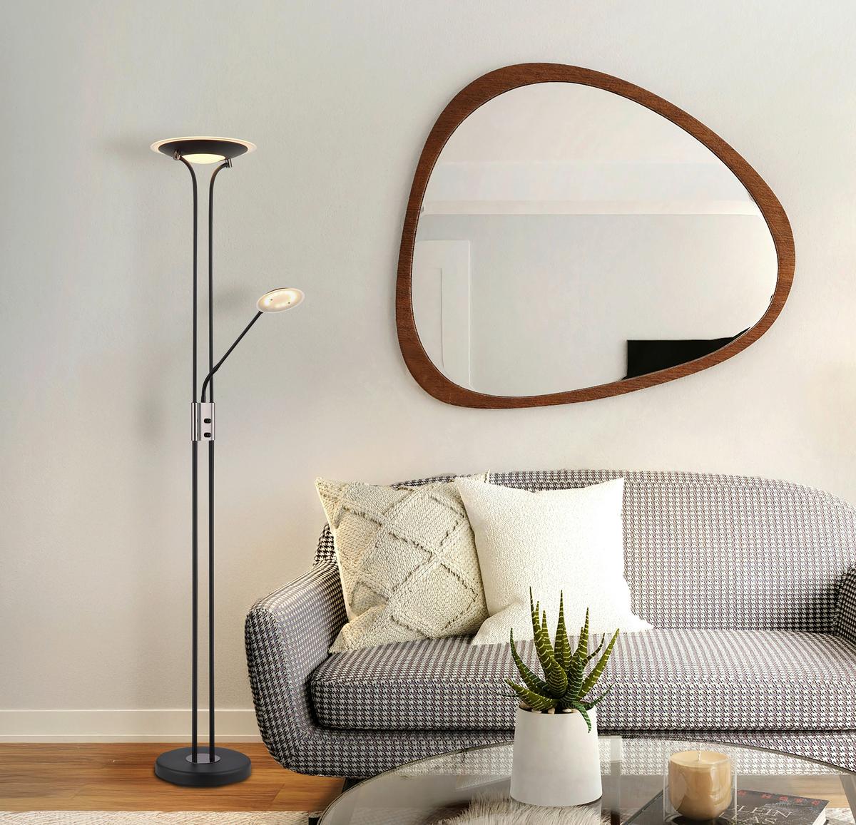 LED-DECKENFLUTER 59094 TAMIKA - Klar/Chromfarben, Konventionell, Glas/Kunststoff (30/180cm) - Globo