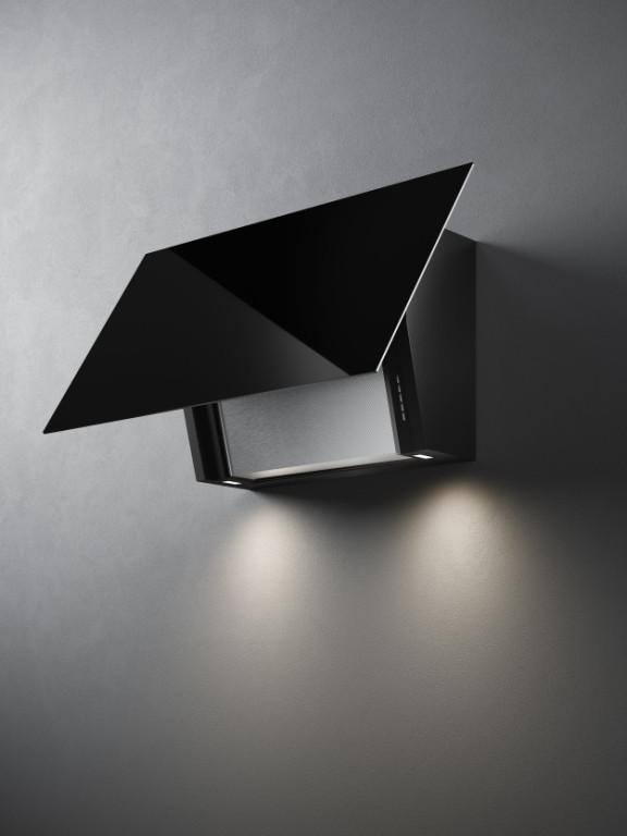 Dunstabzugshaube Cover, Glas/Schwarz - Schwarz, MODERN (85/51/23cm) - Falmec