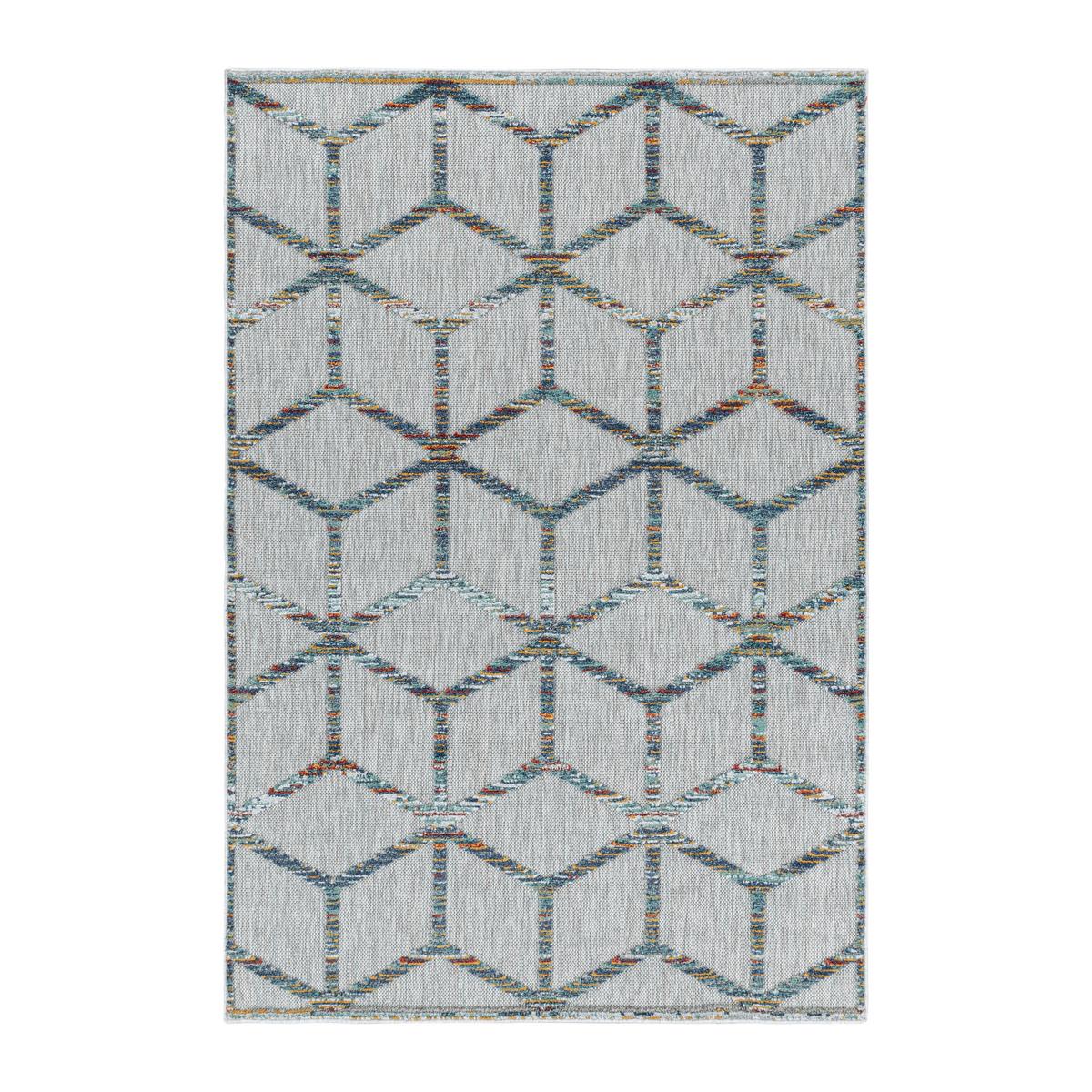 Flachwebeteppich Bahama Multicolor ca. 140x200cm - Multicolor, Design, Textil (140/200cm) - Novel
