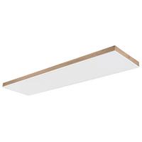 Led Stropna Svjetiljka Doro 416080wwd5-Cct - bijela/tamno smeđa, Natur, drvni materijal/metal (120/30/7.5cm) - Globo