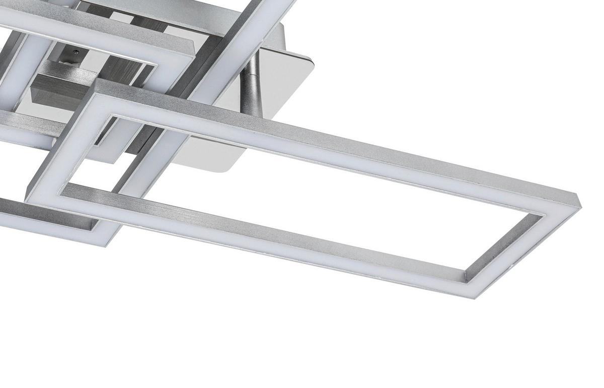 Stropna Led-svetilka Omie - barve kroma/srebrne barve, Moderno, kovina/umetna masa (63,5/34/8cm) - Mömax