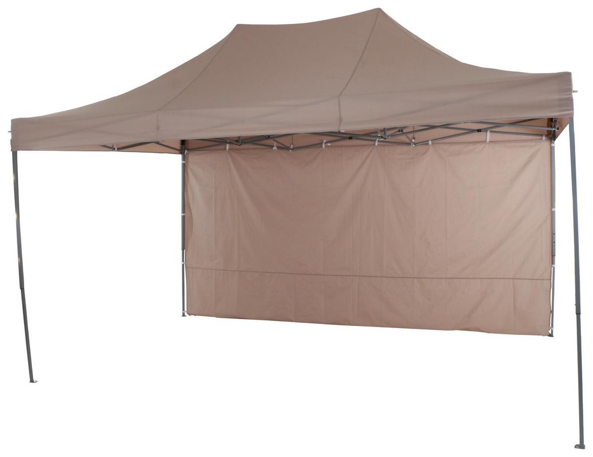 Pavillon L30551 450x300 cm Seitenteilen + UV-beständig - Taupe, KONVENTIONELL, Textil (450/330/300cm) - Siena Garden