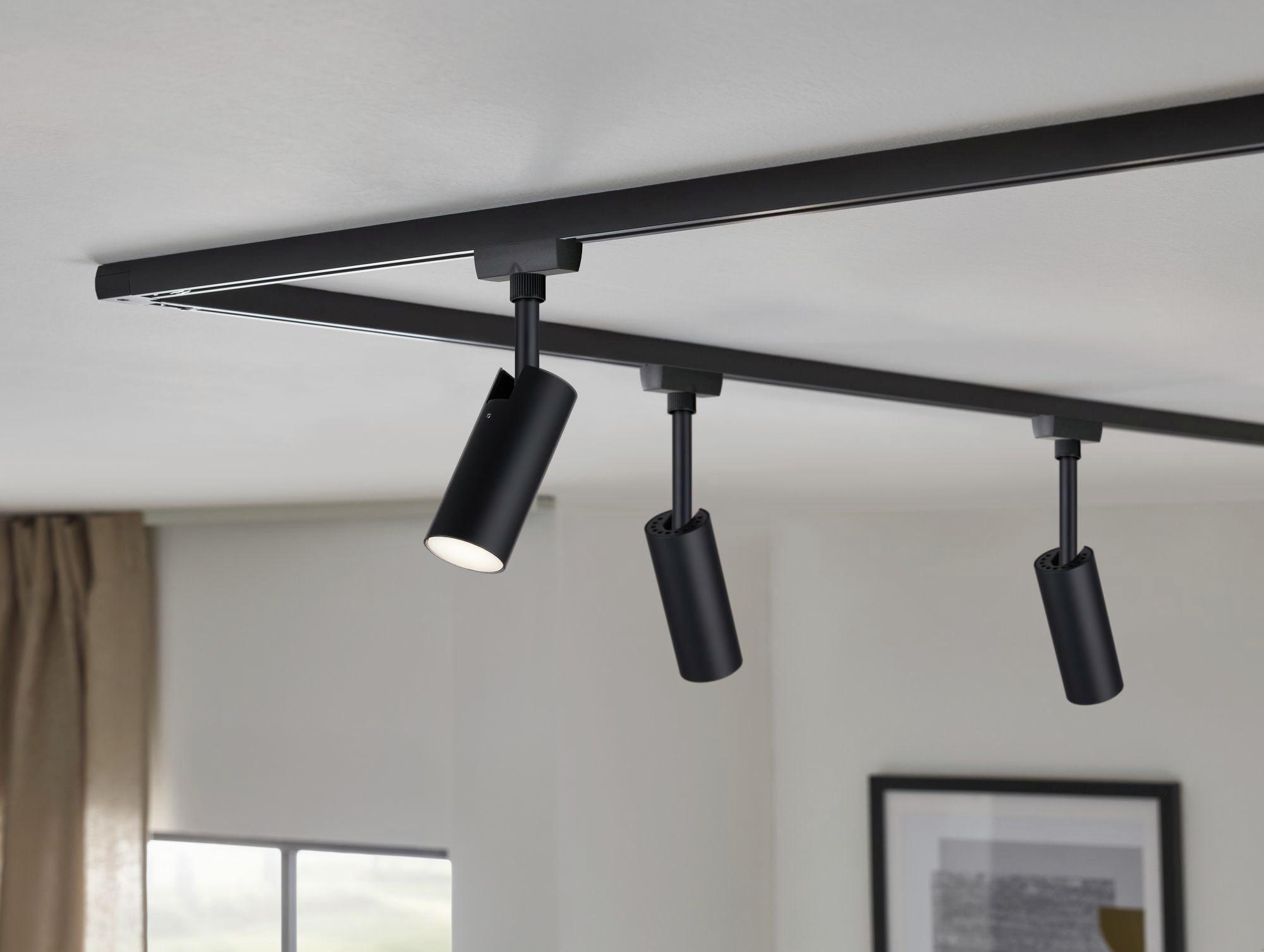 Schienensystem-Strahler Urail Spot Tubo max. 5 Watt - Schwarz, Design, Kunststoff/Metall (4,2/18,6/10,5cm) - Paulmann
