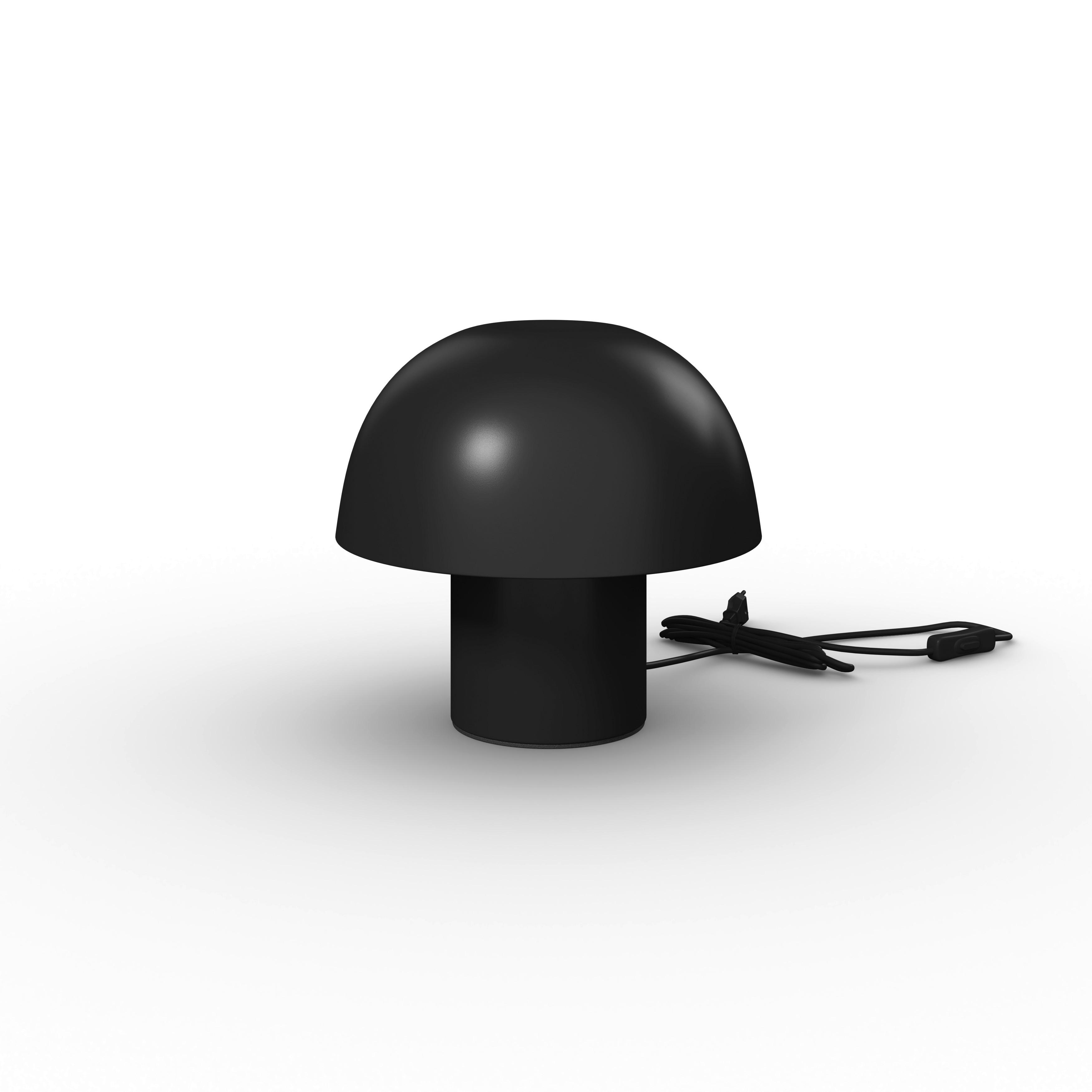 Tischleuchte Carla Schwarz max. 40 Watt - Schwarz, MODERN, Metall (22,5/22cm) - Bessagi Home