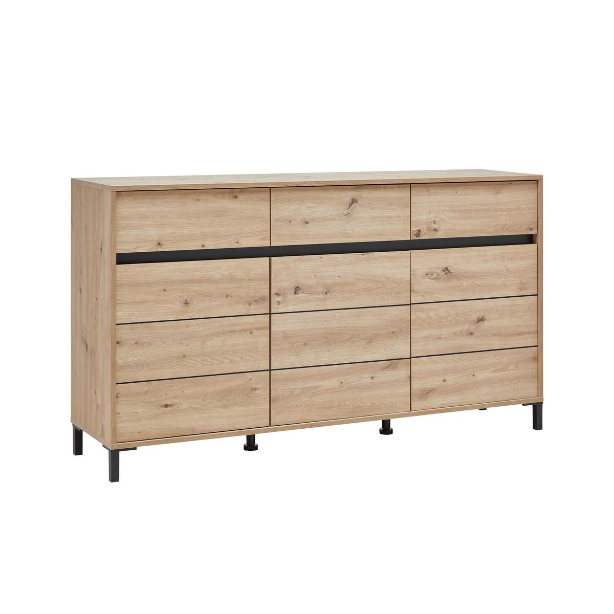Sideboard Arran Eiche Artisan - Eiche Artisan, MODERN, Holzwerkstoff (157/90/40cm) - Mömax