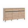 SIDEBOARD ARRAN - ek Artisan/svart, Modern, trämaterial (157/90/40cm) - Mömax